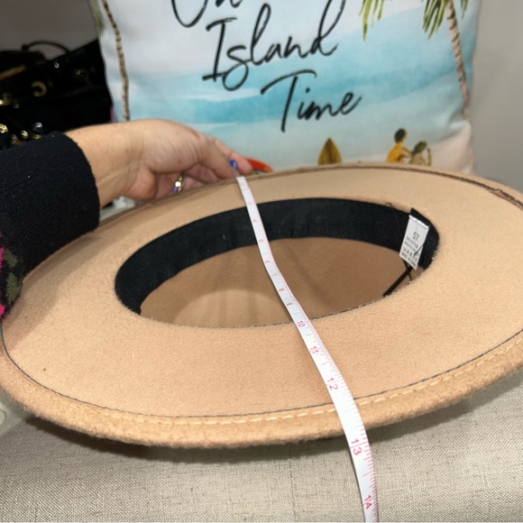 Tan Leopard Band Womens Fedora Hat 86010031Tn - Picture 12 of 12